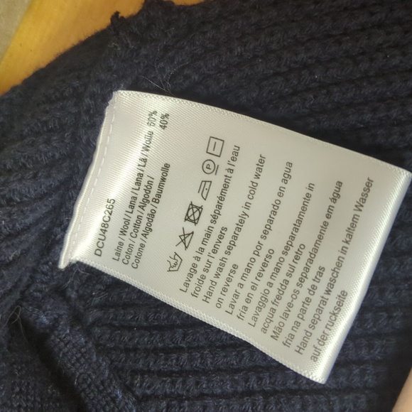 Gerard Darrel Navy Layering Vest Wool/Cotton Blend Size XS/S - Picture 11 of 13